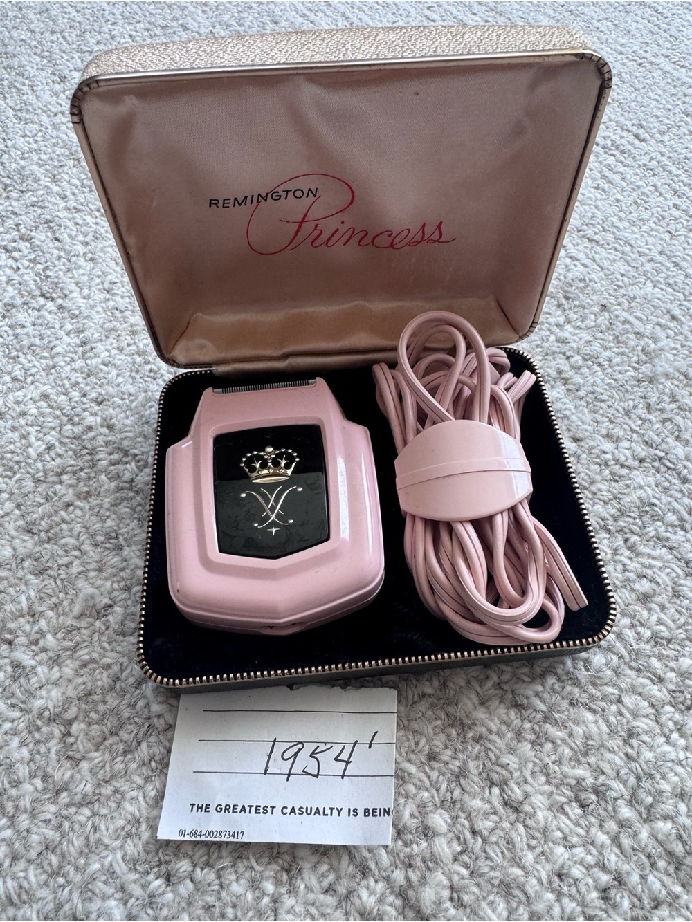 Remington Princess Vintage Pink Electric Shaver - Pink (1954)